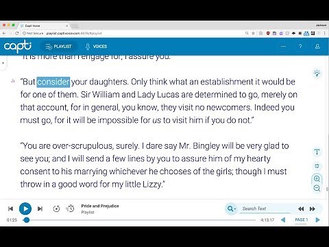 Tutorial: Capti Text to Speech (Mac, Windows, iOS)