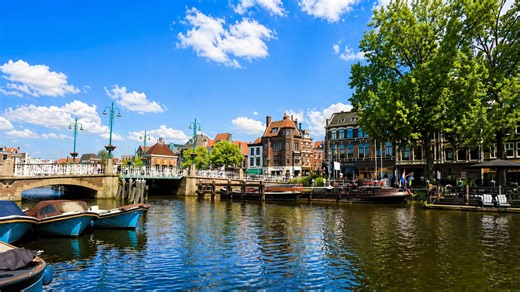 Leiden Netherlands reveals timeless canal city charm (4K)