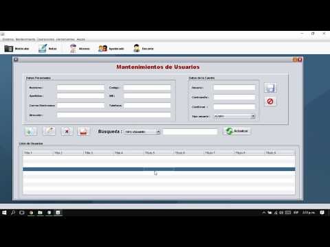 Sistema de matricula y notas netbeans