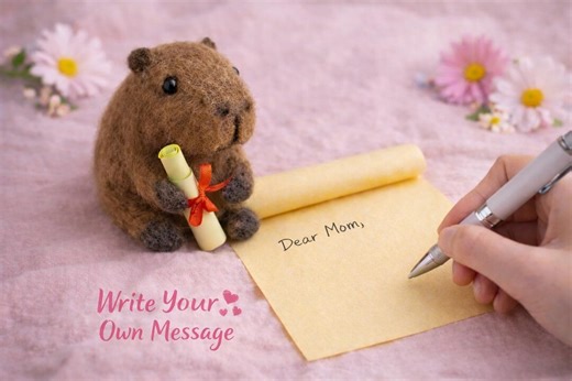 Capybara Figurine, Gift for Mom, Personalized Mother’s Day Gift, Unique Handmade Gift - Etsy