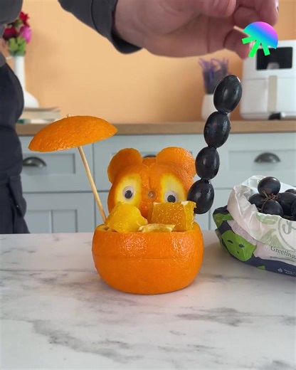 Cute orange bear snack 🍊🐻 | Food Pop
