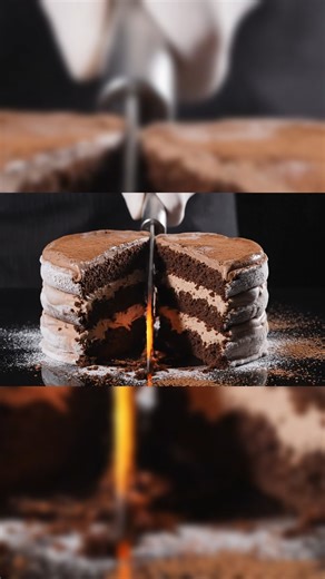1.2K views | ☕❄ Watch this Frozen Coffee and Chocolate Sponge Cake...