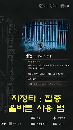 붉은사막 - 지정타 : 집중 정확한 사용법