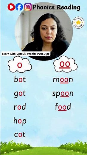 o and oo sounds words Learn to read with Phonics