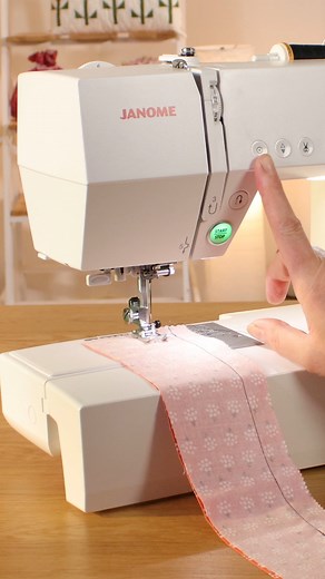 Here's Anna demonstrating how to use the locking stitch button on the Janome DKS30 sewing machine. Particularly popular with quilters, this handy feature means you can secure your stitches without the thread bulk created by reversing over them on your work. We have loads of sewing machine demontrations on our YouTube channel, check out the link in our bio for more! #sewingproject #SewingTutorial #TheSewingStudio #sewing #quiltingspecialists | The Sewing Studio UK