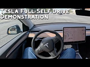Tesla Full Self Driving Demonstration Video