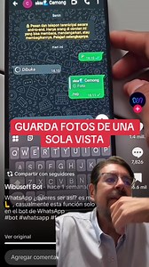 Guardar fotos de 'ver una vez' en WhatsApp: riesgos y cómo evitarlo