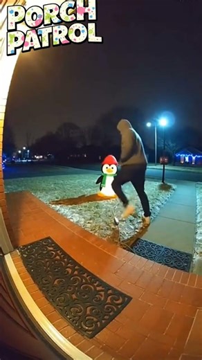 Neighbor Caught Destroying Yard Decorations 😡 #porchpirate #ringcam #caught #busted #rude #omg #lol