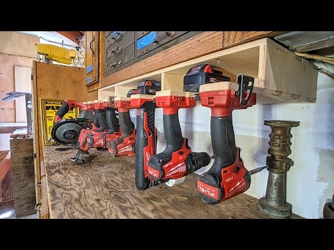 Make a DIY Cordless tool holder on CNC router