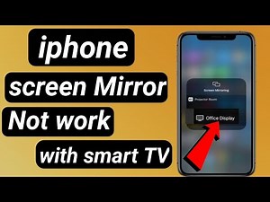 How to fix Screen Mirroring Not working iphone To Smart TV //