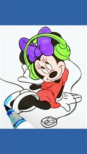Minnie Mouse Drawing and Coloring Pages for Kids, 14#coloring #dtawing #forkids