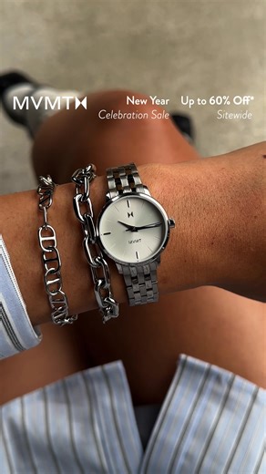 You’ve worked hard this year. It’s time for an upgrade. 🥂 Grab that watch you’ve been eyeing for up to 60% off*. | MVMT