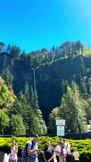 Multnomah Falls in Columbia River Gorge National Scenic Area.