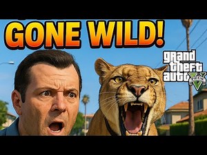 I Tried Keeping a Mountain Lion as a Pet in GTA 5 😂 | CRAZY Results!#12