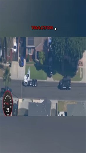 A multi-county big rig pursuit ended when SWAT used a BearCat like a battering ram