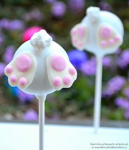 Bunny Butt Cake Pops - Moms & Munchkins