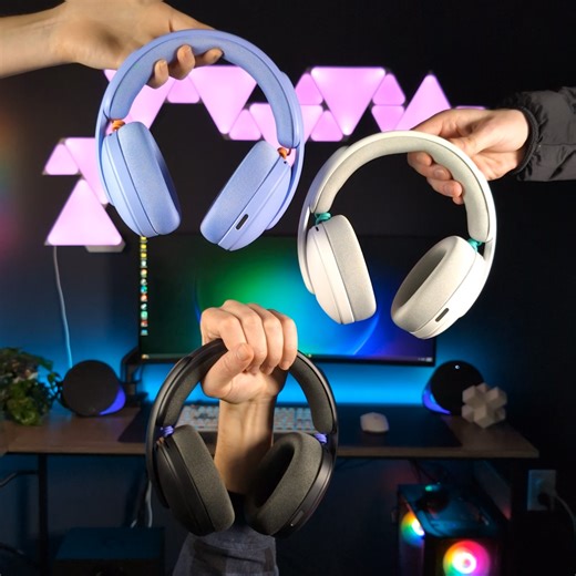 Three stylish colorways. One premium headset. Drop your favorite G325 LIGHTSPEED colorway in the comments: 💜 Lilac 🖤 Black 🤍 White | Logitech G