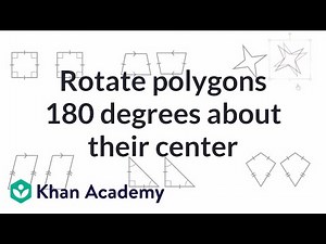 Rotating polygons 180 degrees about their center Video Lecture - Self Help Learning
