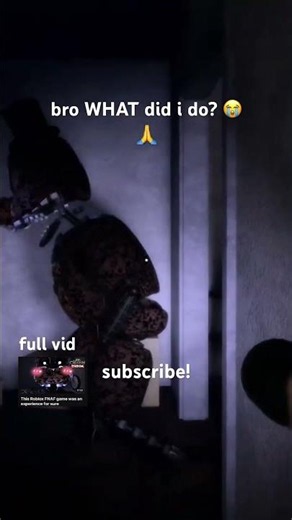 don't think i deserved that tbh #roblox #robloxgames #fnaf #fivenightsatfreddy #horror #funny #scary