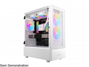 Antec NX Series NX410 White, 2 x 140mm & 1 x 120mm ARGB Fans Included, 360mm Radiator Support, Mesh Front Panel & Swing-Open Tempered Glass Side Panel ATX Mid-Tower Gaming Case - Newegg.com
