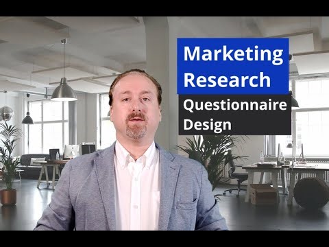 Marketing Research: Questionnaire Design (Tutorial for Beginners)