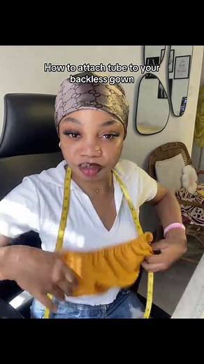 How to Sew a Backless Dress: Tube Attachment Tutorial