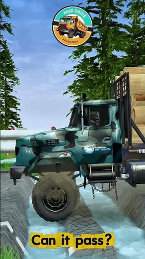 Extreme Crossing: Log Truck vs Collapsed Road | MudRunner New Mods. Most dangerous truck test