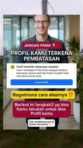 Profil Facebook Terkena Pembatasan? Jangan Panik!