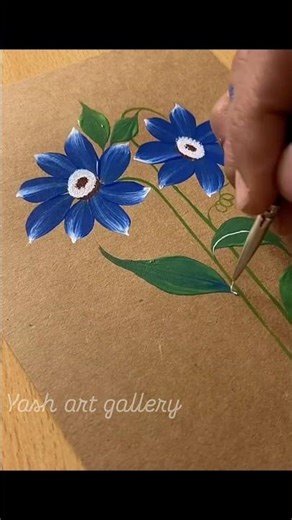 🎨💯easy one stroke painting for beginners #shorts #trendingshorts