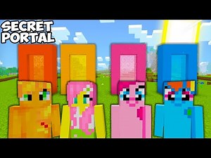 My Little Pony CHOOSE SECRET PORTAL In Minecraft