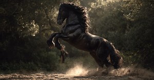 Por qué el caballo frisón es uno de los más caros del mundo: fuerza, elegancia y tradición