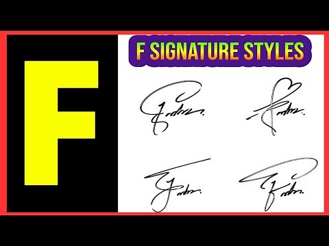 F signature style | F letter signature style | F signature easy