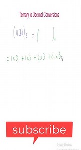 Ternary to Decimal Conversions Made Easy | #digitallogic #computerdesign #decimaltobinary #addition