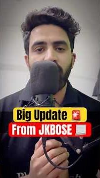 Big Update From JKBOSE😱🚨#jkbose #jkboseresult #shorts #jkbosewallah #pw