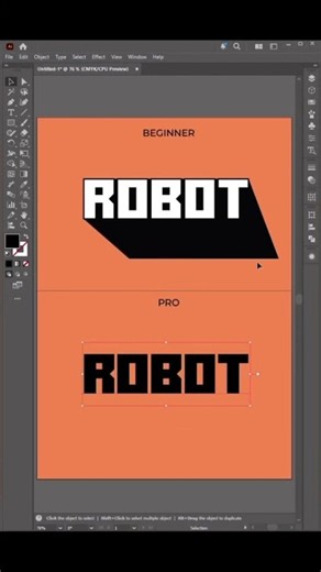 This Illustrator Text Trick Looks INSANE! 🔥 #illustratortricks #adobeillustrator