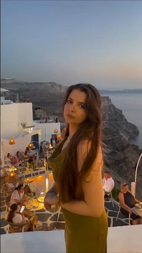 Fira (Santorini) at sunset 😍