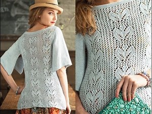 #18 Butterfly Sleeve Top, Vogue Knitting Spring/Summer 2013