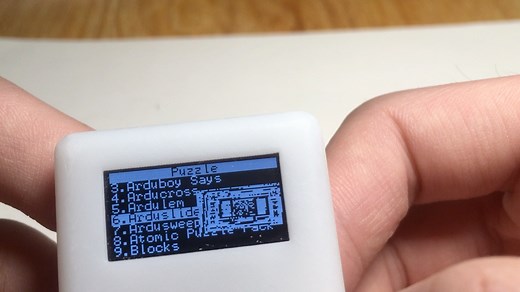 自制 Arduboy 可编程游戏机