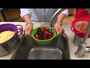 CooksEssentials Set of 3 Silicone Collapsible Strainers with Dan Hughes