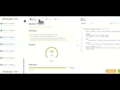 PYTHON || 2025 MAY || OPPE 1 SET 4 || IITM