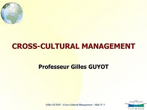 CROSS-CULTURAL MANAGEMENT - SlideServe