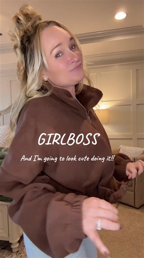 This zip-up is my whole personality right now.. #zipup #fleece #womensfashion #tiktokshopcreatorpicks #bosslady