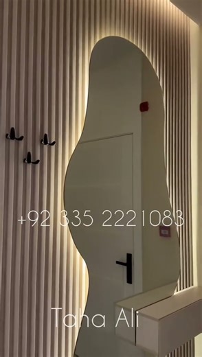 Wall Mounted LED Mirror #mirrors #ledmirrors #homedecor #decor #mirrorwork #fyp #diy #short