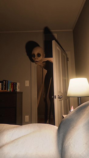 You're not allowed in my room! #fyp #horror #monster #scary #creepy | uncanny valley