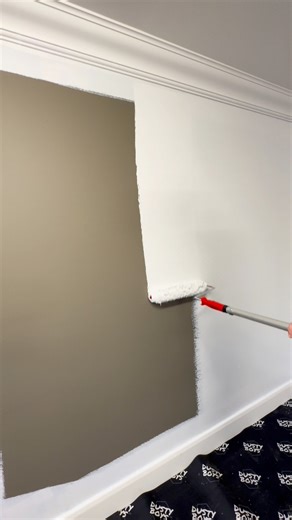 TRIED A NEW PRODUCT TODAY It’s looked all white.. not to sure if it’s fully covered yet but it has gone over a DEEP base colour so I wouldn’t expect any paint to cover that in one go, it’s got a scrub one rating it’s a heavy product to use to it seems quite dense, that’s usually a good sign. Personally I probably use this on any light colour job possibly more towards commercial work where we can get in and out it’ll cover no problem and has the durability. Price wise I think we all know what it 