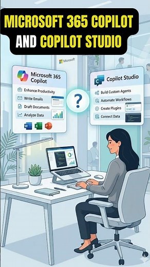 Microsoft 365 Copilot vs Copilot Studio (Simple 30-Second Explanation)
