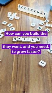 94% of workers want to learn new skills to work with #GenerativeAI – but only 5% of organizations are actively reskilling at scale. See how Accenture LearnVantage is making it easy to reskill and upskill your people, faster: https://accntu.re/3S9NVsY [Video description: Scrabble tiles are poured onto a table and hands are shown typing. Tiles form the word “reskilling” and then change to “upskilling.” The text and tiles together read, “Are you reskilling and upskilling your people for the AI econ