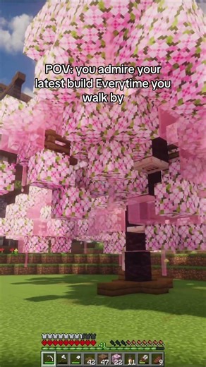 Minecraft Sakura tree build