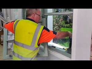 How to fit the bottom sash on PVCu Sliding Sash Windows
