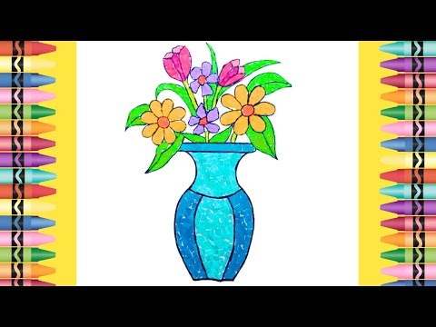 Flower Vase|Collage making for kids | School Project Ideas | कोलाज काम